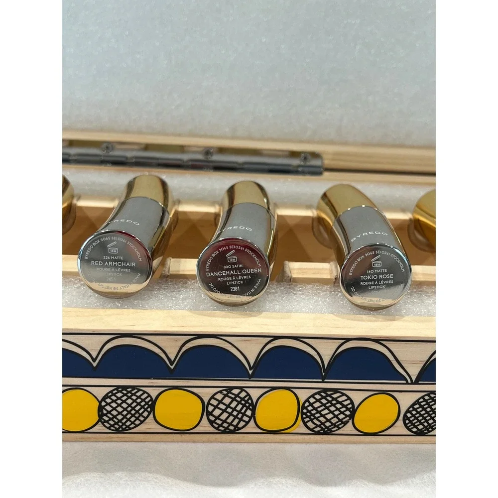 Byredo Les Levres 13-Piece Lipstick and Lip Balm Set in Wooden Collector Box